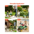 thumbnail image 3 of VEVOR Pull-Along Wagon for Kids, 39 inch Toddler Wagons, Supports up to 176 lbs, All-Terrain Wagons with Handle, Utility Wagon Cart Birthday Present for Kids Gardening Beach Camping, Green, 3 of 9
