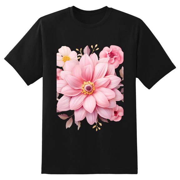 Men's Graphic TeeFlowers (8) Letter Print T-Shirts Round Neck Short Sleeves Sizes XS-5XL Summer Daily Casual Tops