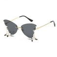 thumbnail image 1 of Xihbxyly Gafas de Sol de Diamantes de Moda, Diseño Creativo de Bola Exagerada, Estilo Retro, Montura Radial Cómoda, Protección Uv400, Montura de Metal, Accesorio Versátil, Aptas para Miopía, Talla Ún, 1 of 5