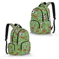 thumbnail image 2 of Xixirimido Soccer Ball Football Green Print Kids Backpack for Boys Girls Elementary Students Bookbag Middle High School Bag Lightweight Backpacks Laptop Bag 17", 2 of 8