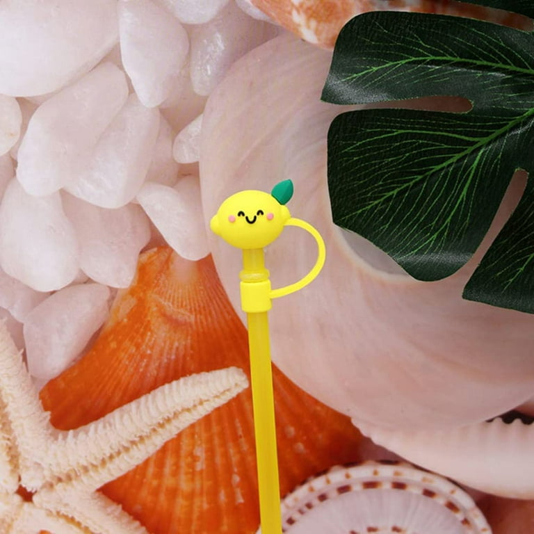 12 Pcs Animals Silicone Straw Covers Cap Reusable Straw Tip Covers Straw  Topper Drinking Straw Cover Cute Straws Plugs for 6-8 mm Straws, Birthday