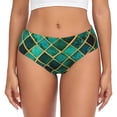 thumbnail image 1 of Balery Green Mosaic Glass Ropa Interior de Algodón para Mujer con Dibujo – Braguitas Cómodas y Elásticas, Estilo Clásico-Small, 1 of 6