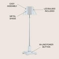 thumbnail image 5 of JONATHAN Y Roxy 26" Metal Shade LED Table Lamp, Chrome, JYL6006A, 5 of 7