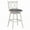 White, variant on Spaco 2 Pieces 29 Inches Swivel Counter Height Barstool Set with Rubber Wood Legs-White, Bar Height Stools, Counter Height Bar Stools for Kitchen, Dining Room