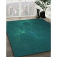 thumbnail image 2 of Ahgly Company Indoor Square Patterned Dark Cyan Green Area Rugs, 7' Square, 2 of 6
