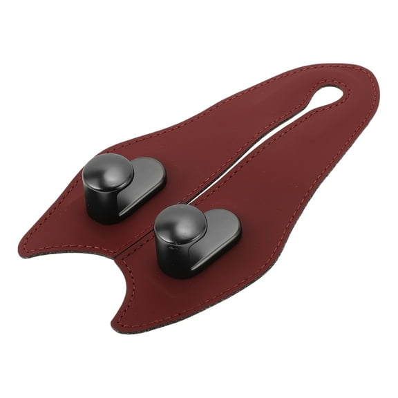 Unique Bargains 1 Pcs Universal Car Seat Headrest Hook for Most Car, SUV, Truck Car Seat Back Organizer Hooks Sturdy Faux Leather Metal Wine Red 7.17"x3.94"