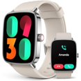 thumbnail image 1 of wonima44 2025 Smart Watches for Women Men, 1.85" AI Voice Smartwatch, 24/7 Heart Rate Monitor, Stress/SpO2/Sleep Tracker, IP68 Waterproof, Weather, 100+ Sports Fitness Tracker for Android iOS Khaki, 1 of 1
