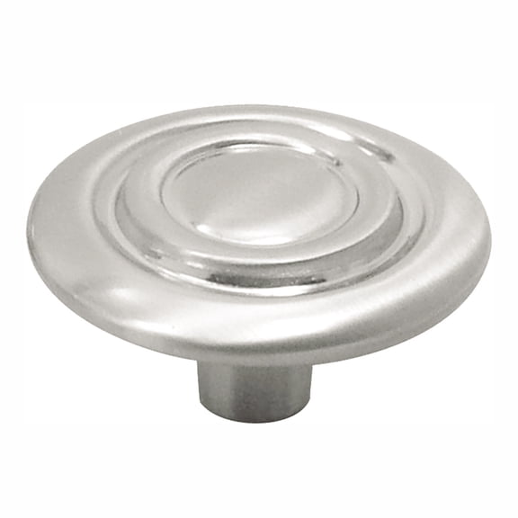 Hickory Hardware P121-Sn 1-1/4" Round Satin Nickel Cavalier Cabinet Knob