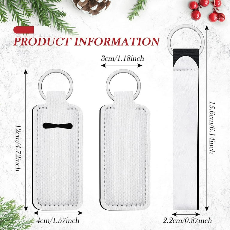 Wyleaves Quality Sublimation Chapstick Holder Keychain Blank