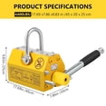 thumbnail image 5 of Telyswee Magnetic Lifter, 3300lbs 4400lbs 6600lbs Pulling & Lifting Capacity, Heavy Duty Lifting Magnet with Release, Permanent Lift Magnets for Plate Steel, Board, Round Bar, 5 of 5