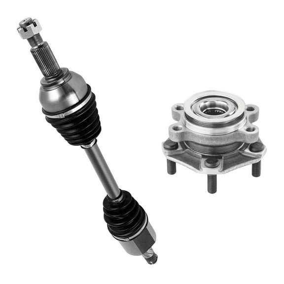 AutoShack Front Left CV Axle Shaft Wheel Hub Bearing Assembly Replacement for 2013-2018 Nissan NV200 FWD Driver Side 5-Lug 5 HUB010200958