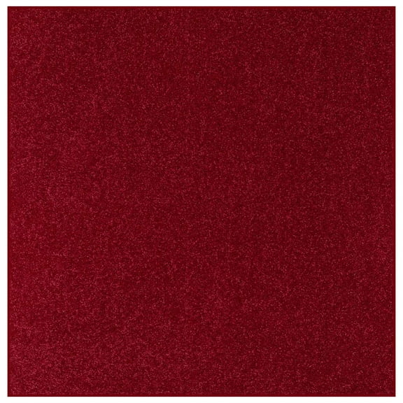 Ambiant Broadway Collection Pet Friendly Burgundy 10' Square - Area Rug