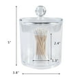 thumbnail image 5 of K-Cliffs Clear Acrylic Canister For Cotton Swabs and Cotton Balls Storage, 5 of 5
