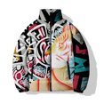 thumbnail image 4 of Chaqueta holgada informal de algodón de invierno para hombre, con estampado de animales, ballena y pintura al óleo, chaqueta de algodón con estampado de leopardo, 4 of 5