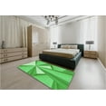 thumbnail image 4 of Ahgly Company Indoor Rectangle Patterned Neon Green Area Rugs, 7' x 9', 4 of 6