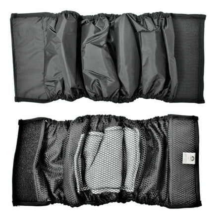 - PACK – 2pcs WATERPROOF Diapers Dog Belly Band WITH ABSORBENT Pad Male Wrap Reusable Black sz XXS (waist 6