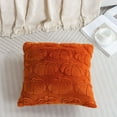 thumbnail image 6 of 1Pcs Caramel Pumpkin Fall Pillow Covers, Soft Plush Autumn Pumpkin Fur Cushion Cases for Couch, Chair, or Sofa Home Decor 15.75x15.75 Inch, 6 of 6