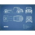 thumbnail image 3 of Rogan, Mark 14x12 Black Modern Framed Museum Art Print Titled - Jaguar SS1-Blue, 3 of 5
