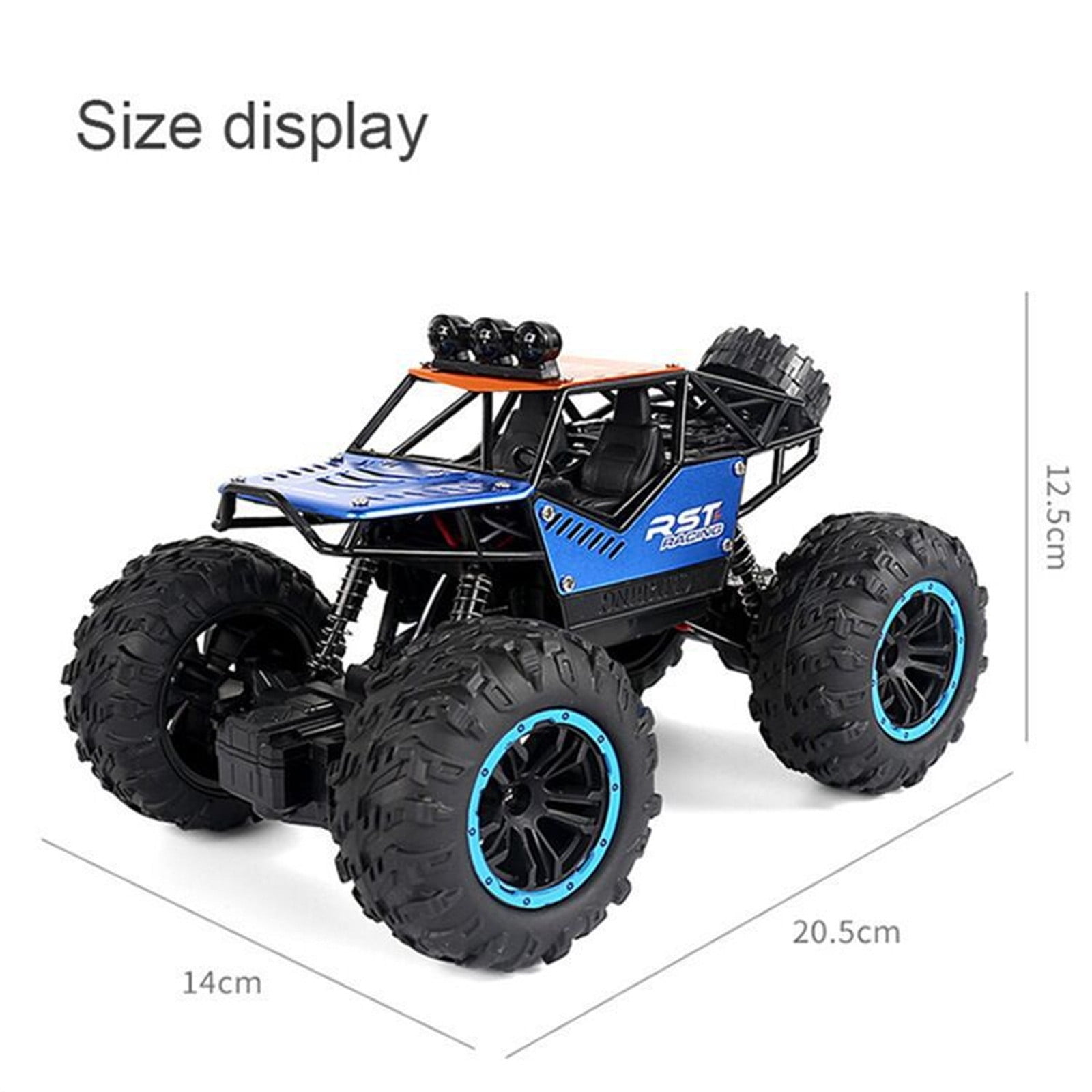 TERGAYEE 2.4GHz Off Road Remote Control Car, All Terrain Off Road Vehicle Four Wheel Drive Hight Speed, High Elasticity Shock Absorber Strengthen Protective Frame Christmas Gifts Birthday Gifts