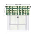 thumbnail image 2 of Drapery Wear Rod Short Curtain 54x18in Filter With Light Feature For Easy Installation Rod Free For Bedroom Kitchen Bathroom\r\n Lightseagreen Colorful Houndstooth_2, 2 of 7