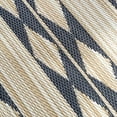 thumbnail image 4 of Fab Habitat Striped Non Slip Doormat - Durable, Thin - Recycled Plastic - Entryway, Front Door, Porch, Patio - Cairo - Natural & Black (24" x 36" Non-Slip), 4 of 7