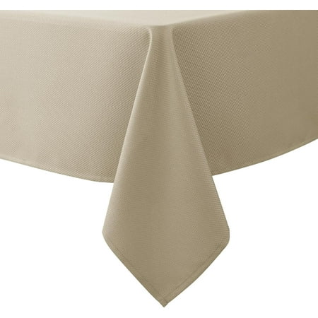 

XIACOCO-Textured Fabric Christmas Table Cloth Rectangle 60X84 Inches Red Water Resistant Spill Proof Tablecloths For Dining Kitchen Wedding And Parties Machine Washable