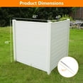 Outdoor Privacy Screen, Vinyl Privacy Fence Panels for Outside Units