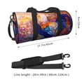 thumbnail image 4 of Bingfone Rooster Oil Painting Print Gym Duffle Backpack for Men Women,Travel Weekender Carry-On Bags with Detachable Back Pack Straps for Traveling Overnight Climb Sports, 4 of 8