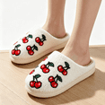 thumbnail image 4 of KEVCHE Womens Cute Slippers for Bedroom, Warm Soft Fuzzy Closed Toe Sandals with Non-Slip Sole, Cozy House Slippers for Indoor Comfort, Lightweight Plush Home Shoes for Daily Relaxation, 4 of 5