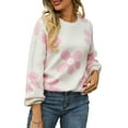 thumbnail image 6 of GXFC Women Teen Girls Juniors Sweater Casual Long Sleeve Oversized Flower Knit Pullover Fall Warm Knitwear Top Clothes for Women, 6 of 9