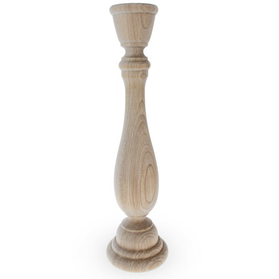Unfinished Blank Wooden Egg Stand or Candle Holder 9 Inches