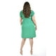 thumbnail image 3 of Vestido manga con volantes Roman Fashion Tallas Extras 8867-SO Verde 42, 3 of 6