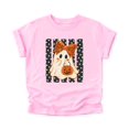 thumbnail image 2 of Cute Ghost Halloween Shirt for Girls Leopard Bow Pumpkin, Pink Shirt, 18M, 2 of 8