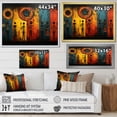 thumbnail image 4 of Designart "African Tribal flow VII" African Tribes Floater Framed Wall Art Living Room, 4 of 7