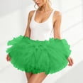 thumbnail image 5 of Kilaqueen Women's Five Layer Tulle Tutu Skirt with Elastic High Waist, Short Fluffy Costume Skirt for Dance, Rave, Party and Dress Up Outfits, 5 of 7