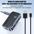 thumbnail image 2 of RHEA- 2 In 1 Bluetooth V5.3 Transmitter Receiver Wireless Audio 3.5Mm Jack Aux Adapter, 2 of 6