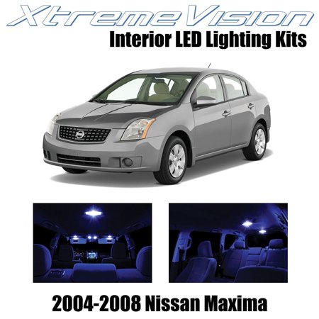 Xtremevision Led For Nissan Maxima 2004 2008 18 Pieces Blue Xtremevision Led For Nissan Maxima 2004 2008 18 Pieces Blue Premium Interior Kit Package Installation Tool