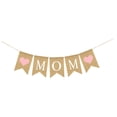 thumbnail image 4 of Toddmomy Burlap Banner Pink Multi Heart Swallowtail Linen Mother's Day Door Banner Happy Decoration 1Set, 4 of 8