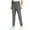 C-Gray, variant on Wyobmus Men's Drawstring Waist Cropped Jogger Pant Casual Loose Straight Leg Sweatpants Trousers With Pockets C-Black