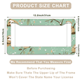 thumbnail image 3 of 1 Pcs Sloths on License Plate Frame, License Plate Cover for Car Decorative Parts, Aluminum License Plate Bracket Holder Rust-Proof Weather-Proof for US Standard Car, 3 of 9