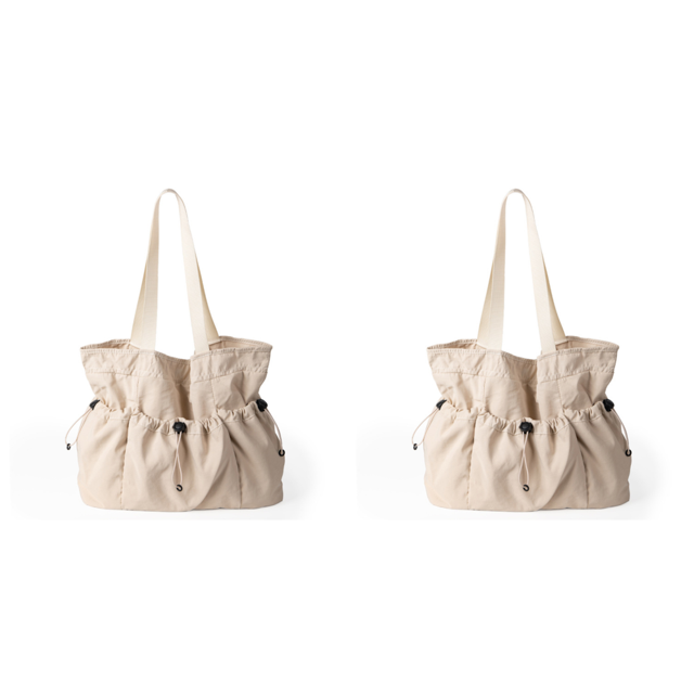 Bolso Hombro para Mujer Mano Con Cordón Viajes Al Aire Libre (caqui)