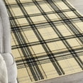 thumbnail image 5 of Nourison Grafix Modern Plaid Cream/Black 3'9" x 5'9" Area Rug, (4' x 6'), 5 of 8