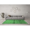 thumbnail image 3 of Ahgly Company Indoor Rectangle Abstract Emerald Green Modern Area Rugs, 4' x 6', 3 of 4