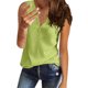 thumbnail image 1 of Camiseta sin mangas con cuello en V para mujer - Camiseta holgada de color liso - Túnica informal de poliéster para todas las estaciones, 1 of 5