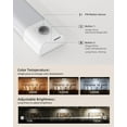 thumbnail image 3 of Under Cabinet Lighting, 50 LED Rechargeable Under Cabinet Lights Wireless, 3 Color Temps 11.8in Motion Sensor Light Indoor, Dimmer Closet Lights for Pantry, Kitchen, Bedroom, Woadrobe (3 Pcs), 3 of 12