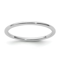 Stackable Expressions 10 Karat White Gold 1.2mm Half Round Band