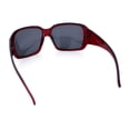 thumbnail image 6 of SA106 Polarized Lens Oversize Rhinestone Bling Iced Out Womens Sunglasses [Burgundy], 6 of 7