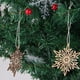 thumbnail image 4 of 20 unids cutre corte láser adornado con madera santa copo de nieve árbol de Navidad decoración, 4 of 9