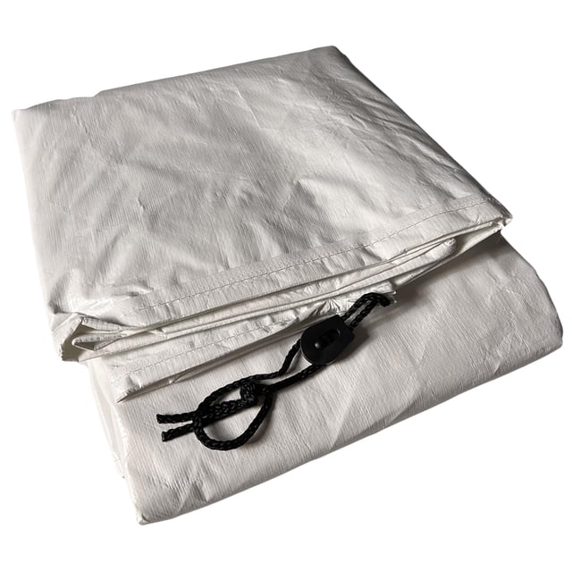 Lona para tarimas, superficie seca, resistente, color blanco, 122 x 152 x 122 cm
