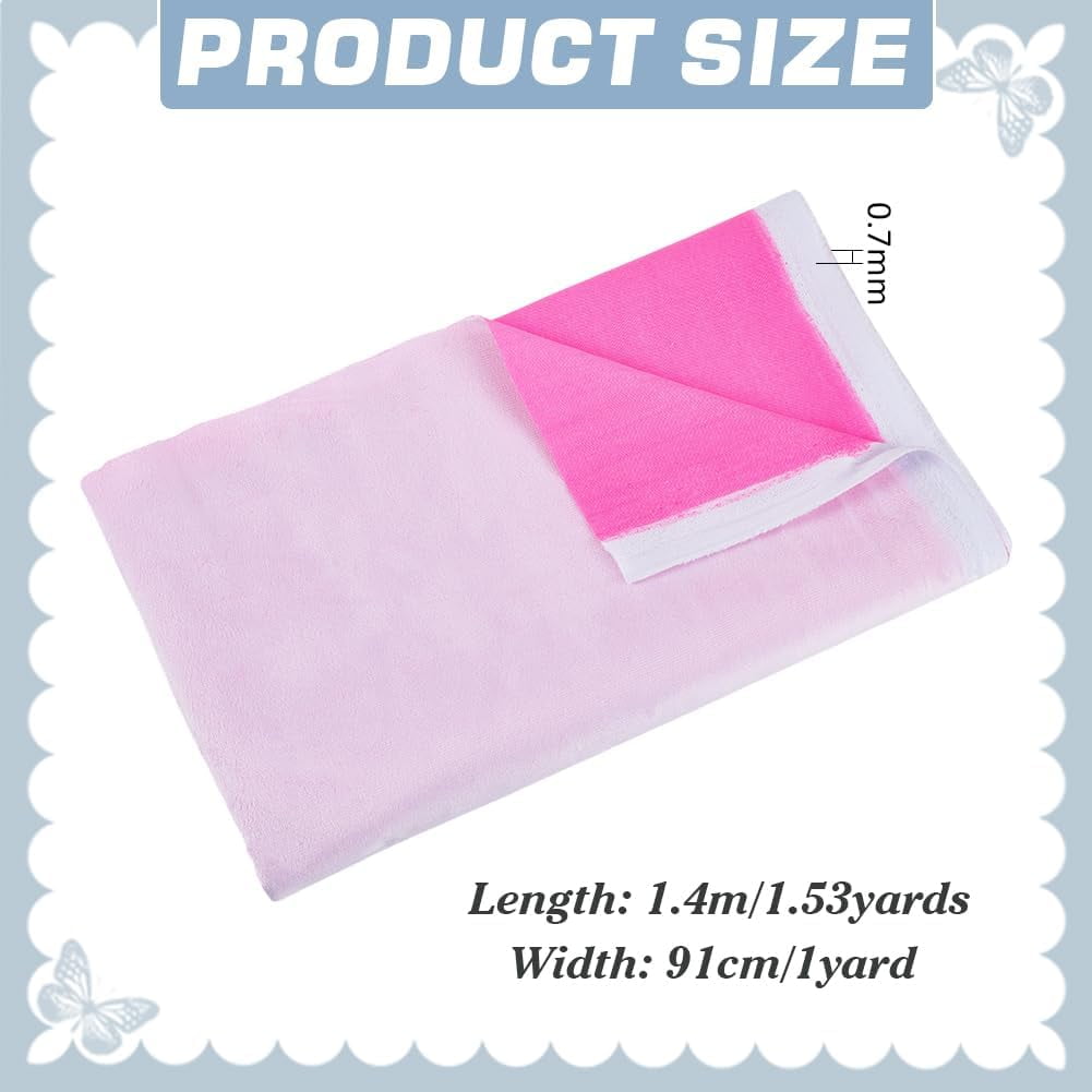 Pearl Pink Glow in The Dark Fabric 55x35.8inch Luminous Soft Velvet Fabric Glow in The Dark Sewing Patchwork Fabric Luminescent Quilting Fabric for Crafting Quilting DIY Pearl Pink